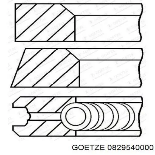  Juego de aros de pistón para 1 cilindro, STD para Nissan Bluebird U11