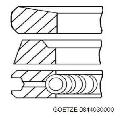 08-440300-00 Goetze juego de aros de pistón para 1 cilindro, std