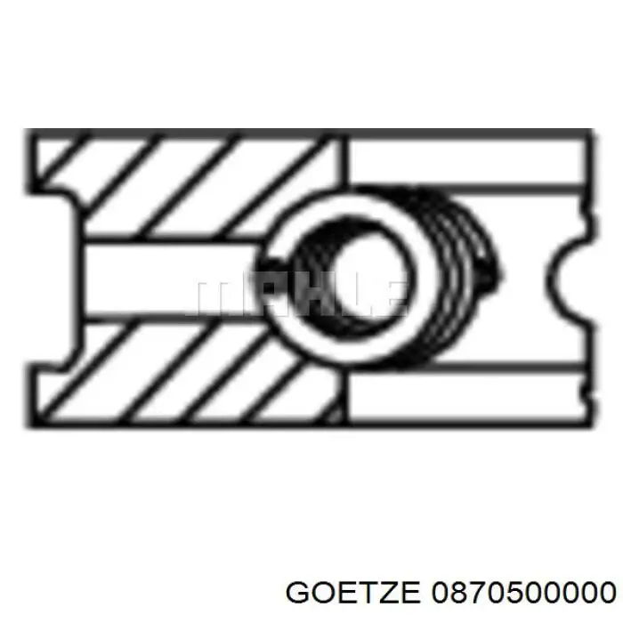 870500000 Goetze juego de aros de pistón para 1 cilindro, std