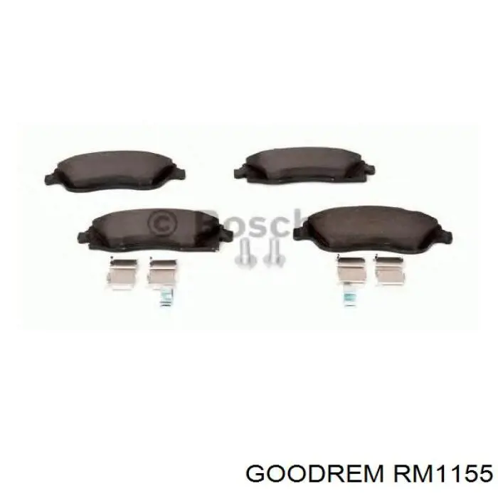 RM1155 Goodrem pastillas de freno delanteras