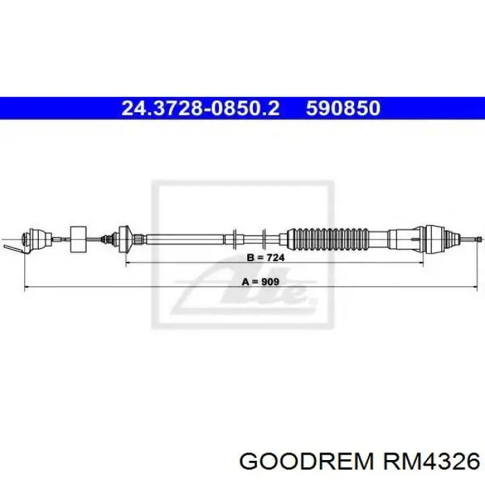 21300 Akron Malo cable de embrague