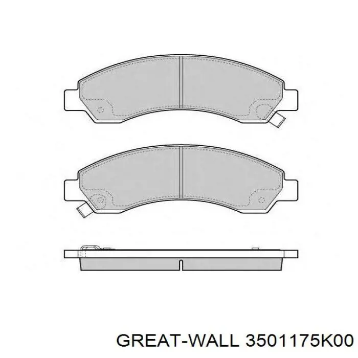  Pastillas de freno delanteras para Great Wall Hover CC646