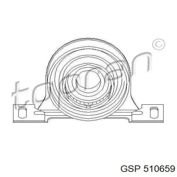 510659 GSP suspensión, árbol de transmisión