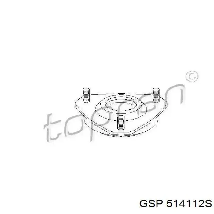 514112S GSP soporte amortiguador delantero