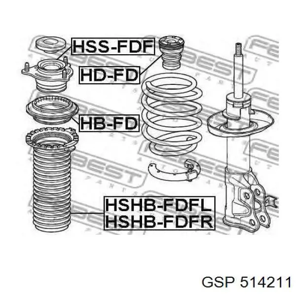 514211 GSP soporte amortiguador delantero