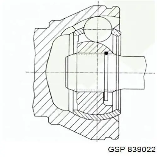 839022 GSP junta homocinética exterior delantera