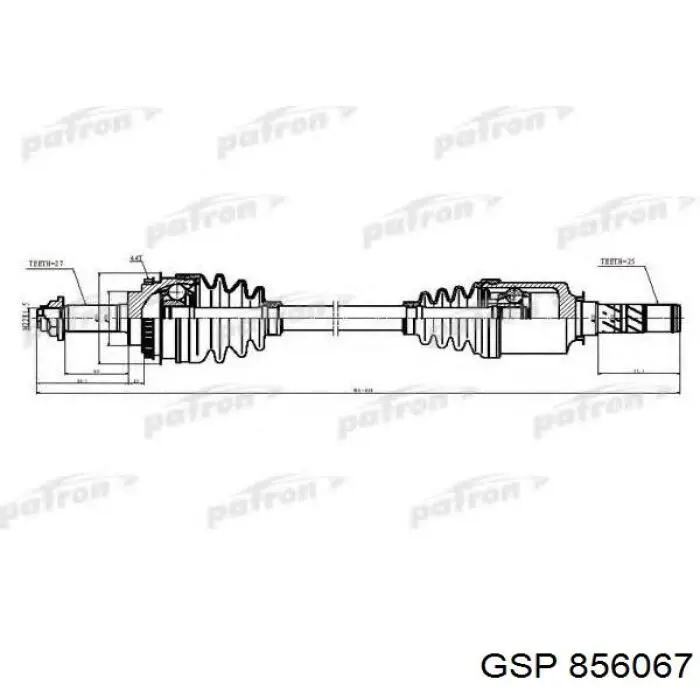 FU028A44 HDK junta homocinética exterior delantera