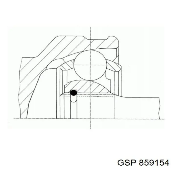 859154 GSP junta homocinética exterior delantera