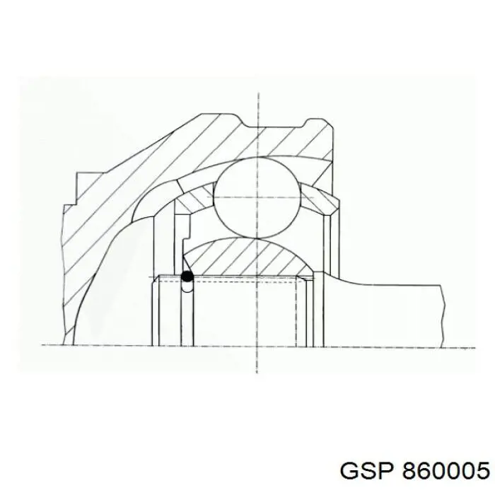 860005 GSP junta homocinética exterior delantera