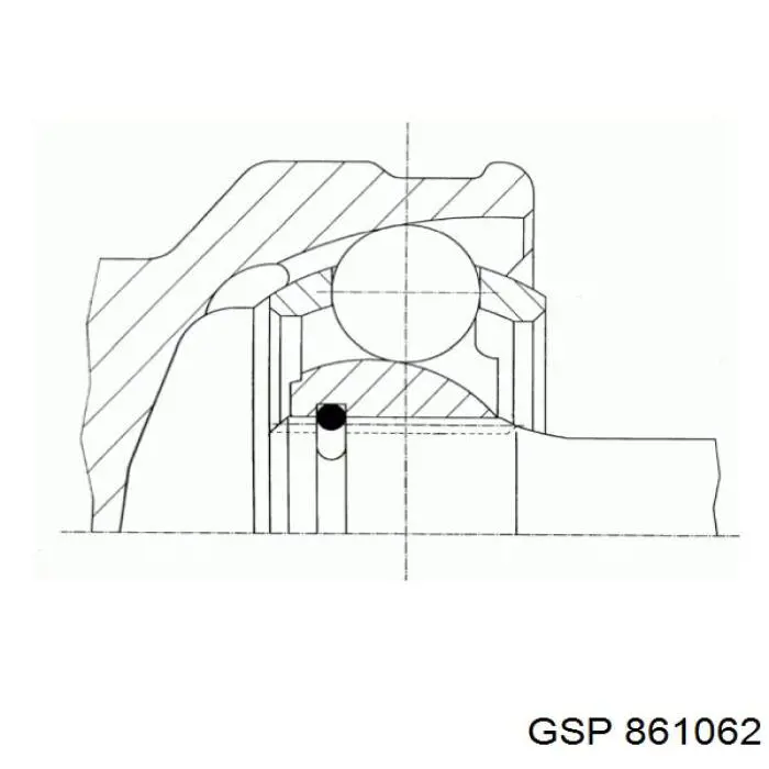 861062 GSP junta homocinética exterior delantera