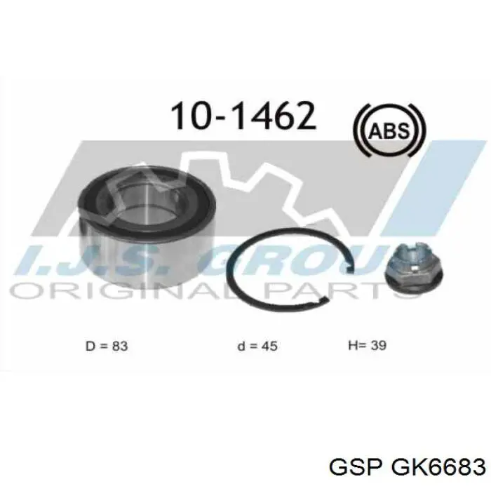 8660001970 Renault (RVI) cojinete de rueda delantero