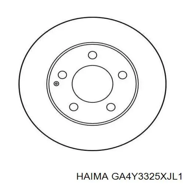 GA4Y3325XJL1 Haima freno de disco delantero