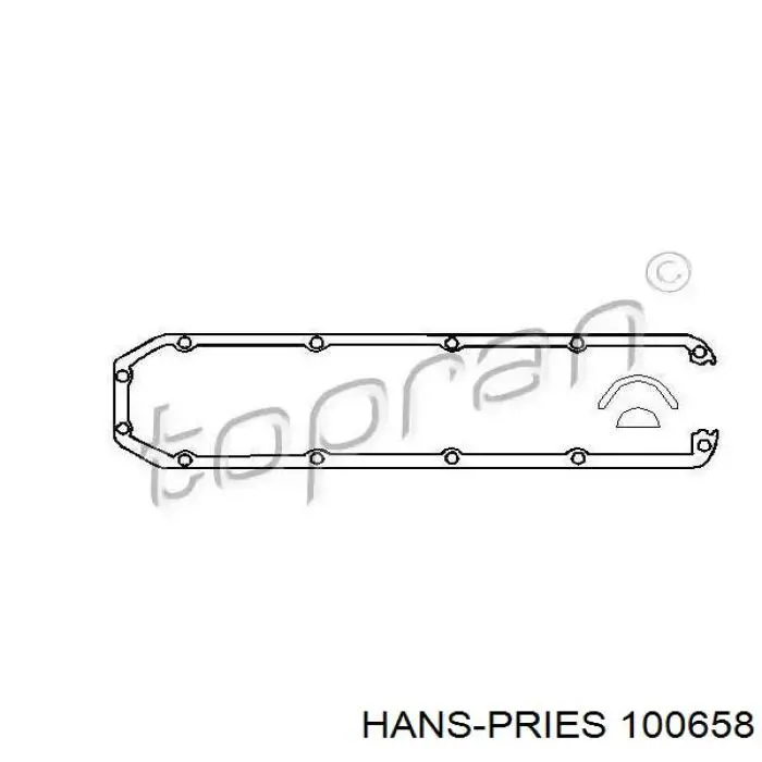 100 658 Hans Pries (Topran) junta de la tapa de válvulas del motor