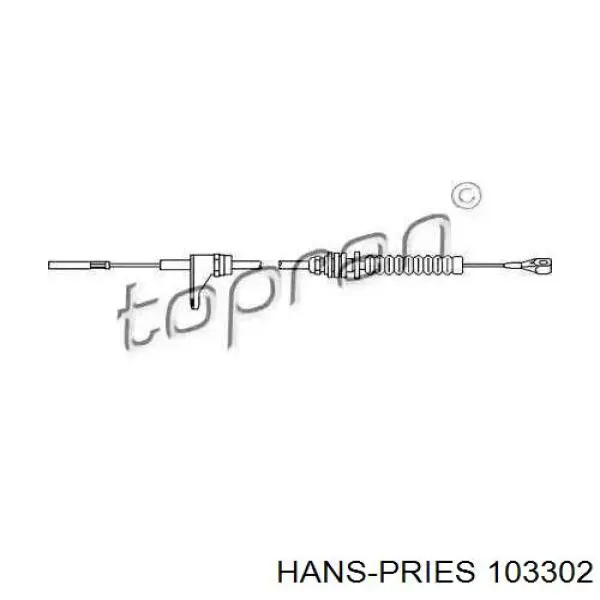 103302 Hans Pries (Topran) silga de acelerador