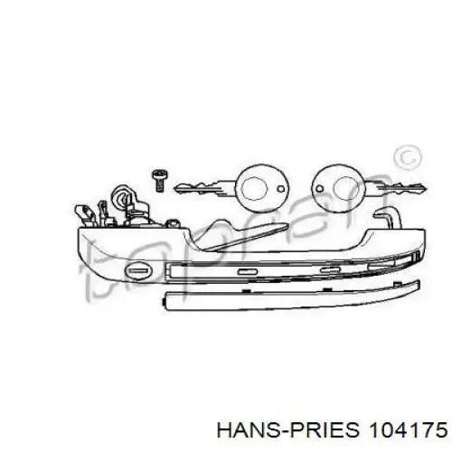 104175 Hans Pries (Topran) tirador de puerta exterior delantero derecha