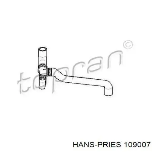 109007 Hans Pries (Topran) manguera (conducto del sistema de refrigeración)