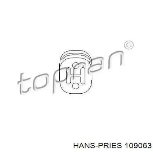 109063 Hans Pries (Topran) soporte, silenciador