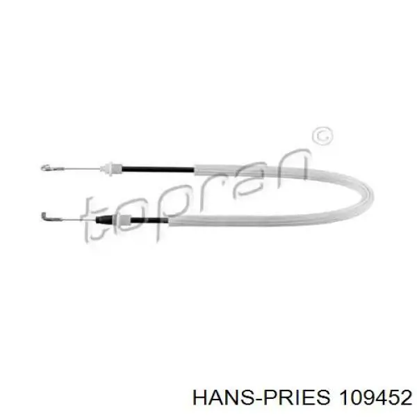 109452 Hans Pries (Topran) cable de accionamiento, desbloqueo de puerta delantera izquierda