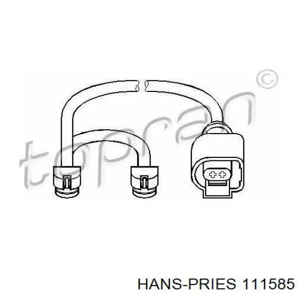 111585 Hans Pries (Topran) contacto de aviso, desgaste de los frenos