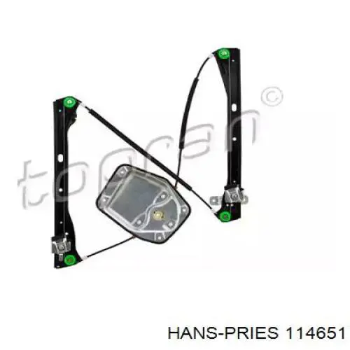 114651 Hans Pries (Topran) mecanismo de elevalunas, puerta delantera izquierda