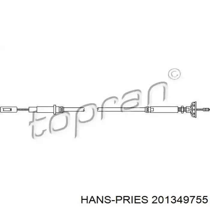 201349755 Hans Pries (Topran) cable de embrague