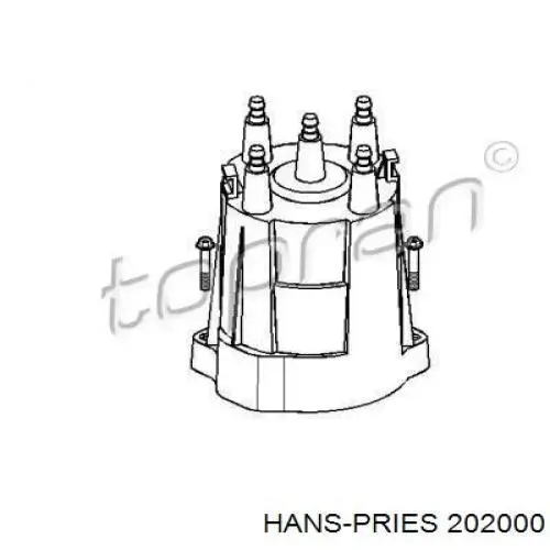 202000 Hans Pries (Topran) tapa de distribuidor de encendido