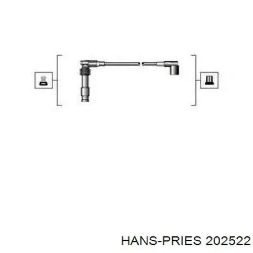 202 522 Hans Pries (Topran) juego de cables de encendido