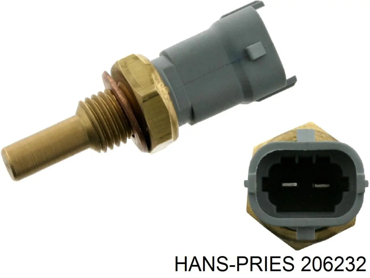 206 232 Hans Pries (Topran) sensor de temperatura del refrigerante