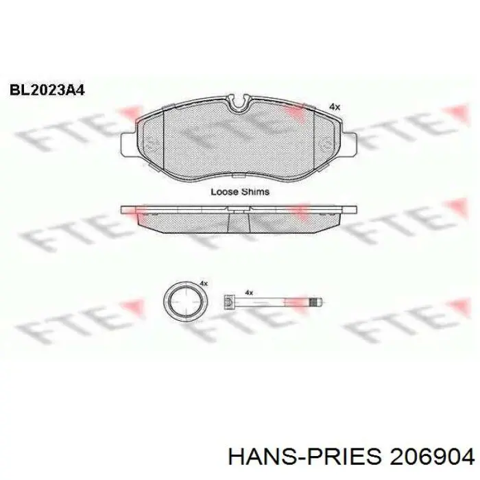 206 904 Hans Pries (Topran) sensor de posición del cigüeñal