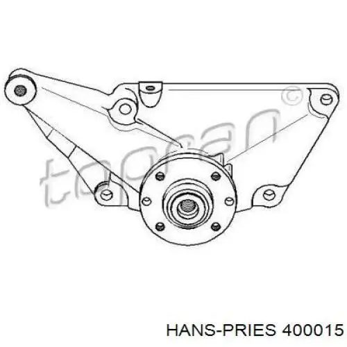 400015 Hans Pries (Topran) soporte para acoplamiento viscoso