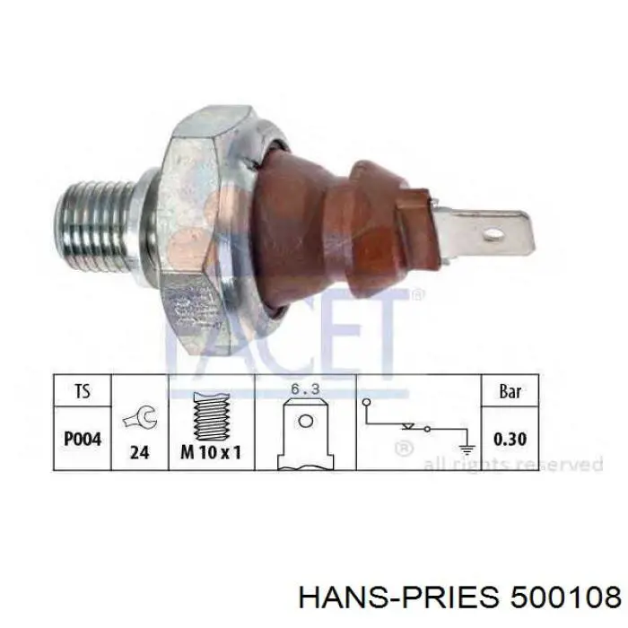 500 108 Hans Pries (Topran) barra oscilante, suspensión de ruedas delantera, inferior izquierda