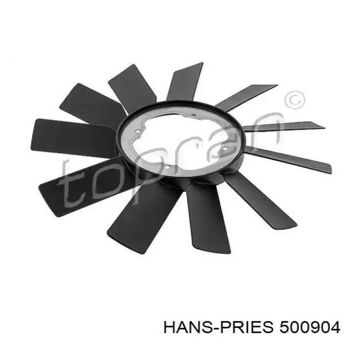 500 904 Hans Pries (Topran) rodete ventilador, refrigeración de motor