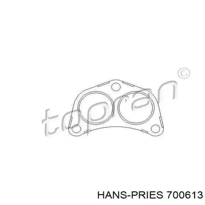 700613 Hans Pries (Topran) junta de tubo de escape silenciador