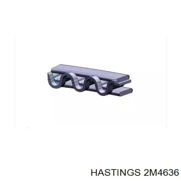 2M4636 Hastings juego de aros de pistón para 1 cilindro, std