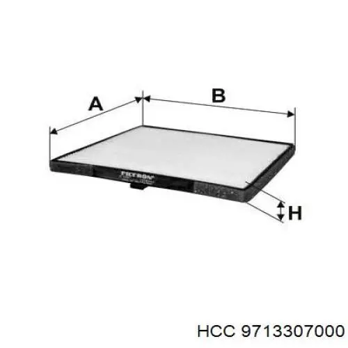 9713307000 HCC filtro de habitáculo