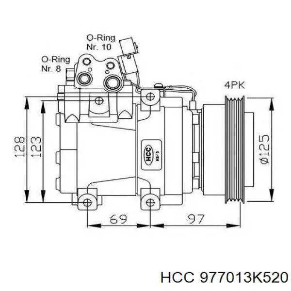  Compresor de aire acondicionado para Hyundai Sonata 5 