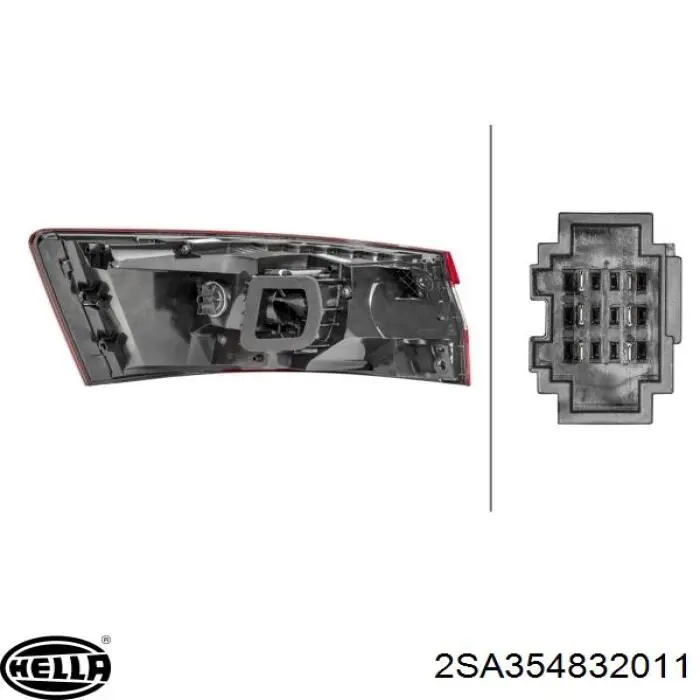  Piloto posterior interior izquierdo para Skoda SuperB 3 