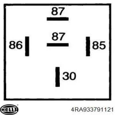 4RA 933 791-121 HELLA relé eléctrico multifuncional