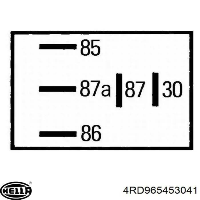 4RD965453041 HELLA relé eléctrico multifuncional