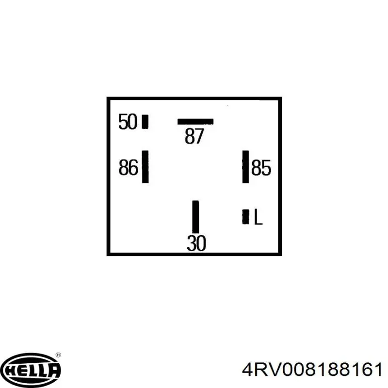 4RV 008 188-161 HELLA relé de bujía de precalentamiento