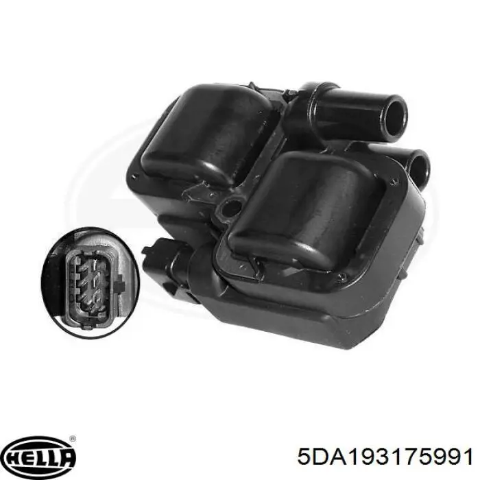 5DA 193 175-991 HELLA bobina de encendido