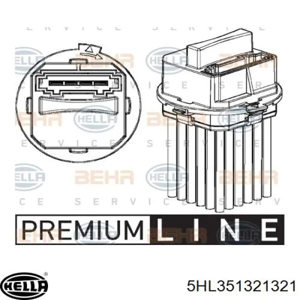 68012613AA Chrysler resitencia, ventilador habitáculo