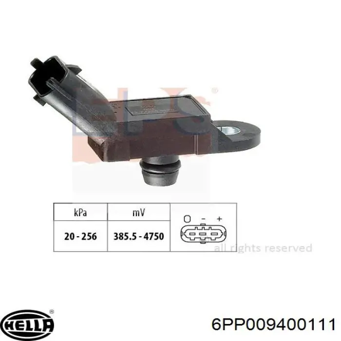 6PP 009 400-111 HELLA sensor de presion del colector de admision