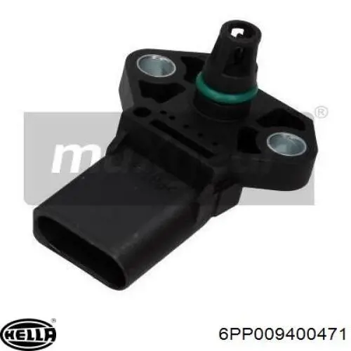 6PP 009 400-471 HELLA sensor de presion de carga (inyeccion de aire turbina)