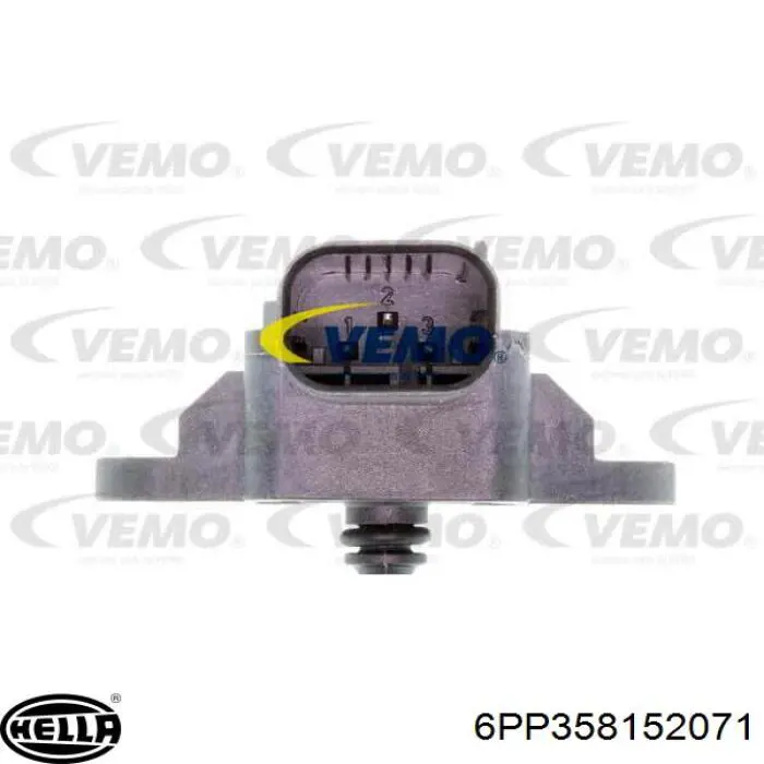 6PP358152071 HELLA sensor de presion de carga (inyeccion de aire turbina)