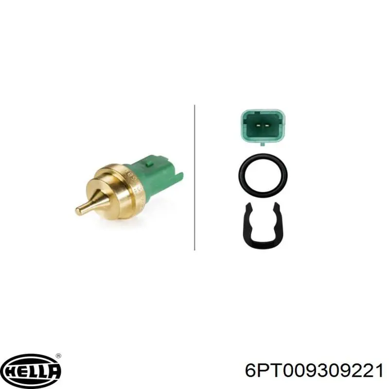 6PT009309221 HELLA sensor de temperatura del refrigerante