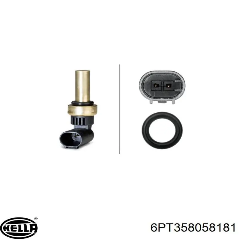 6PT358058-181 HELLA sensor de temperatura del refrigerante