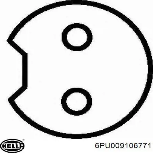 6PU 009 106-771 HELLA sensor abs delantero izquierdo