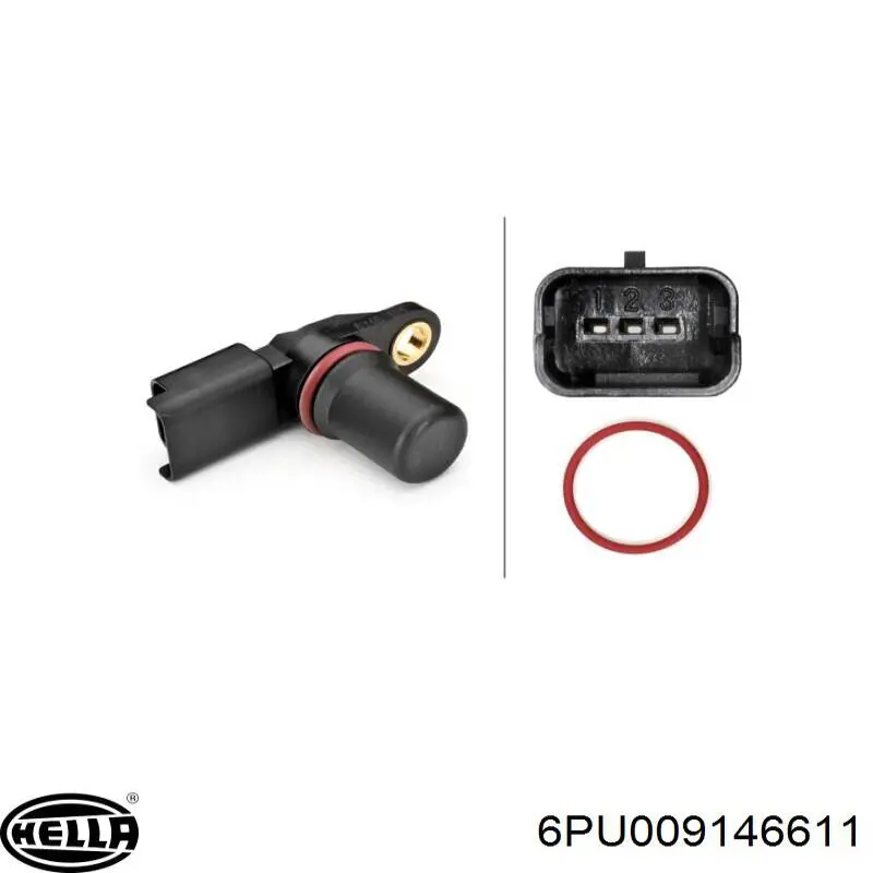 6PU 009 146-611 HELLA sensor de posición del árbol de levas