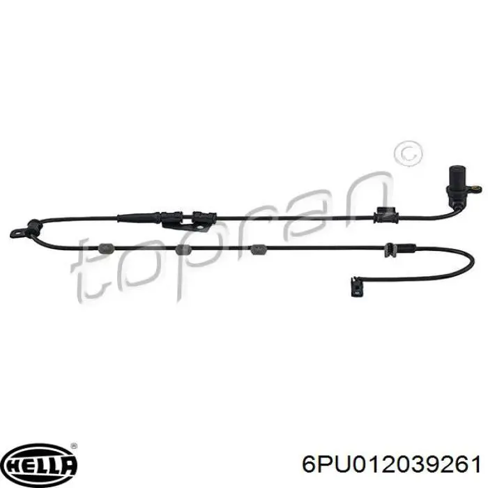 6PU012039261 HELLA sensor abs delantero izquierdo